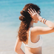 Load image into Gallery viewer, "Anchor" Nautical Colors with Anchor Charm Hair Tie Bracelets