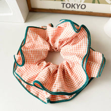Load image into Gallery viewer, NICHE RETRO PLAID RUFFLED HAIR RING HAIR ROPE_CWAHA1352
