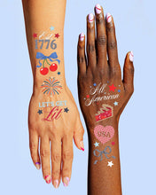 Load image into Gallery viewer, America 250 Tattoos | patriotic, 4th of july, usa, temporary