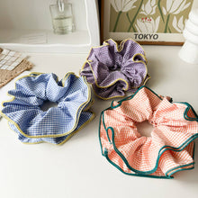 Load image into Gallery viewer, NICHE RETRO PLAID RUFFLED HAIR RING HAIR ROPE_CWAHA1352