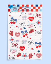 Load image into Gallery viewer, America 250 Tattoos | patriotic, 4th of july, usa, temporary