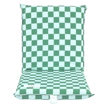 Load image into Gallery viewer, Checker Backpack Reclining Beach Lounger Green/Blue
