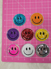 Load image into Gallery viewer, Sequin Smile Face Iron On Patch
