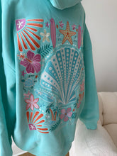 Load image into Gallery viewer, Ocean Gem Embroidered Mockneck Hoodie