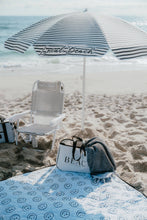 Load image into Gallery viewer, Brush Stripe Beach Umbrella Blue