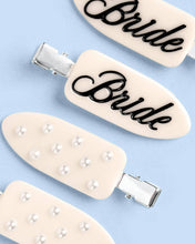 Load image into Gallery viewer, Bride Beauty Clips | bridal, hair, pearl, ivory, bach, gift