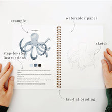 Load image into Gallery viewer, Seaside watercolor workbook