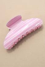 Load image into Gallery viewer, JUMBO STRIPE PLAID OVAL HAIR CLAW CLIPS | 40H1069
