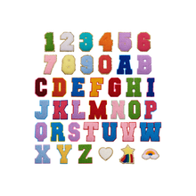 Load image into Gallery viewer, Rainbow Assorted Letters & Numbers Patches | Set