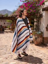 Load image into Gallery viewer, Authentic Mexican Blanket - Pacifico Blanca | White Throw