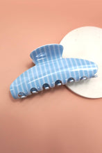 Load image into Gallery viewer, JUMBO STRIPE PLAID OVAL HAIR CLAW CLIPS | 40H1020