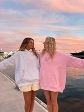 Load image into Gallery viewer, Bubblegum Pink Ocean Heart Stitched Hoodie