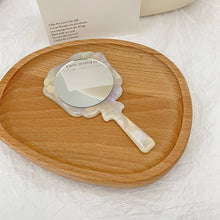 Load image into Gallery viewer, Vintage Acetate Handheld Round Makeup Mirror_CWMM6399
