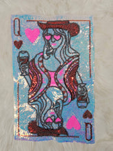 Load image into Gallery viewer, Queen of Hearts Lover Sequin Iron On Patch