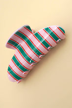 Load image into Gallery viewer, JUMBO STRIPE PLAID OVAL HAIR CLAW CLIPS | 40H1069