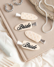 Load image into Gallery viewer, Bride Beauty Clips | bridal, hair, pearl, ivory, bach, gift