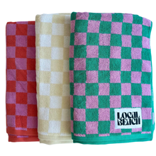 Load image into Gallery viewer, Checker Beach & Bath Towel