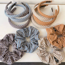 Load image into Gallery viewer, Plaid Scrunchie Hair Tie College Style Accessory_CWAHA07763