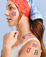 Load image into Gallery viewer, USA Face Gems | patriotic, fourth july, festival, americana