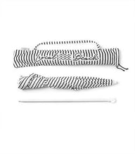 Load image into Gallery viewer, Brush Stripe Beach Umbrella Black