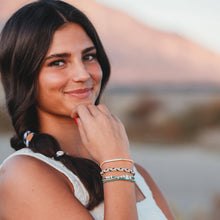 Load image into Gallery viewer, "Anchor" Nautical Colors with Anchor Charm Hair Tie Bracelets