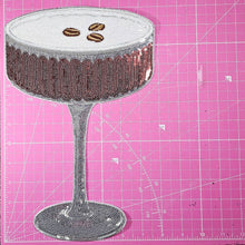 Load image into Gallery viewer, Expresso Martini Sequin Large Iron On Patch