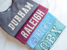 Load image into Gallery viewer, Custom Floral Appliqué Crewneck Sweatshirts