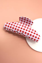 Load image into Gallery viewer, JUMBO STRIPE PLAID OVAL HAIR CLAW CLIPS | 40H1020