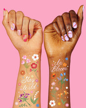 Load image into Gallery viewer, Wildflower Temporary Tattoos - garden, easter, pastel spring