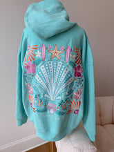 Load image into Gallery viewer, Ocean Gem Embroidered Mockneck Hoodie