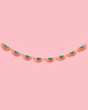 Load image into Gallery viewer, Rainbow Banner 3D Garland - paper fan banner
