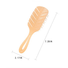 Load image into Gallery viewer, LEAF JELLY COLOR HOLLOW QUICK DRY HAIR COMB_CWAHA1881