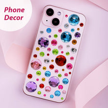 Load image into Gallery viewer, Wrapables 327pcs Acrylic Self Adhesive Crystal Rhinestone Gem Stickers, DIY, Arts & Crafts Supplies (3 sheets), Dots