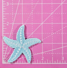 Load image into Gallery viewer, Starfish Blue Beach Embroidery Iron On Patch