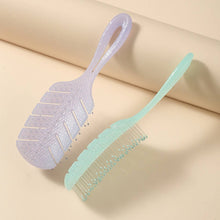 Load image into Gallery viewer, LEAF JELLY COLOR HOLLOW QUICK DRY HAIR COMB_CWAHA1881