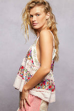Load image into Gallery viewer, A-body Flared Fit Double Gauze Floral Embroidery Sleeveless