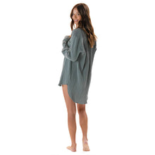 Load image into Gallery viewer, Lotus & Luna Boyfriend Button Up - Sage