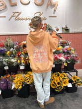 Load image into Gallery viewer, Sherbet Orange Tropical Palms Hoodie