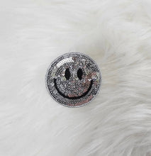 Load image into Gallery viewer, Sequin Smile Face Iron On Patch