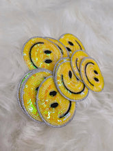 Load image into Gallery viewer, Sequin Smile Face Iron On Patch
