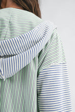 Load image into Gallery viewer, 5189HK Striped Zip Hoodie