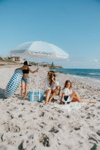 Load image into Gallery viewer, Brush Stripe Beach Umbrella Blue