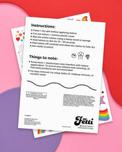 Load image into Gallery viewer, Pride Temporary Tattoos | rainbow, lgbtq, bachelorette