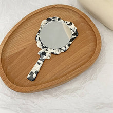 Load image into Gallery viewer, Vintage Acetate Handheld Round Makeup Mirror_CWMM6399