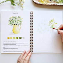 Load image into Gallery viewer, Flowers watercolor workbook