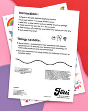 Load image into Gallery viewer, Pride Rainbow Tattoos | LGBTQ, festival, party favors