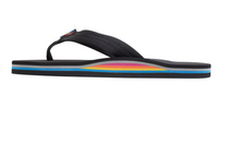Load image into Gallery viewer, Rainbow Sandals Single Layer Black Rubber Limited Edition 1"