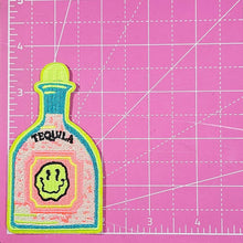 Load image into Gallery viewer, Tequila Smiley Bottle Embroidery Iron On Patch