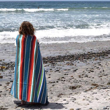 Load image into Gallery viewer, 100% Cotton Blue Pastel Serape Mexican Blanket