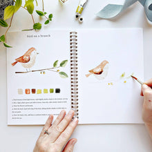 Load image into Gallery viewer, Animals watercolor workbook